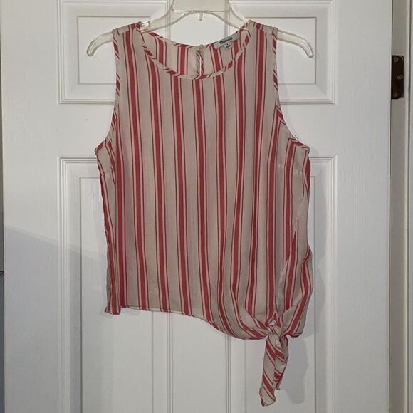 ✨Madewell Side-Tie Tank in Marcia Stripe - Picture 4 of 9